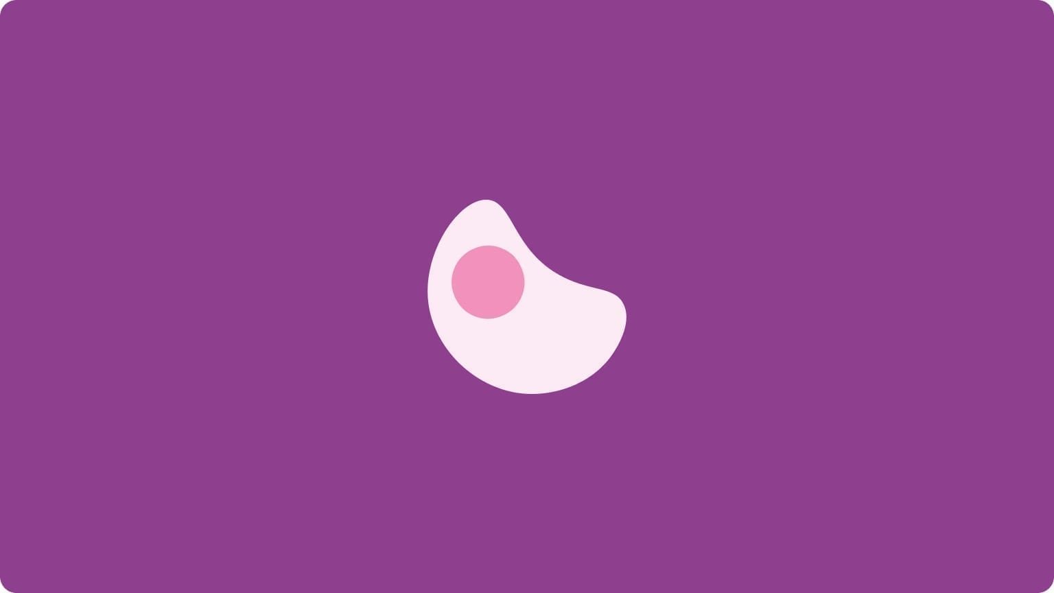 Itzel isotype logo centered on a deep purple square background.