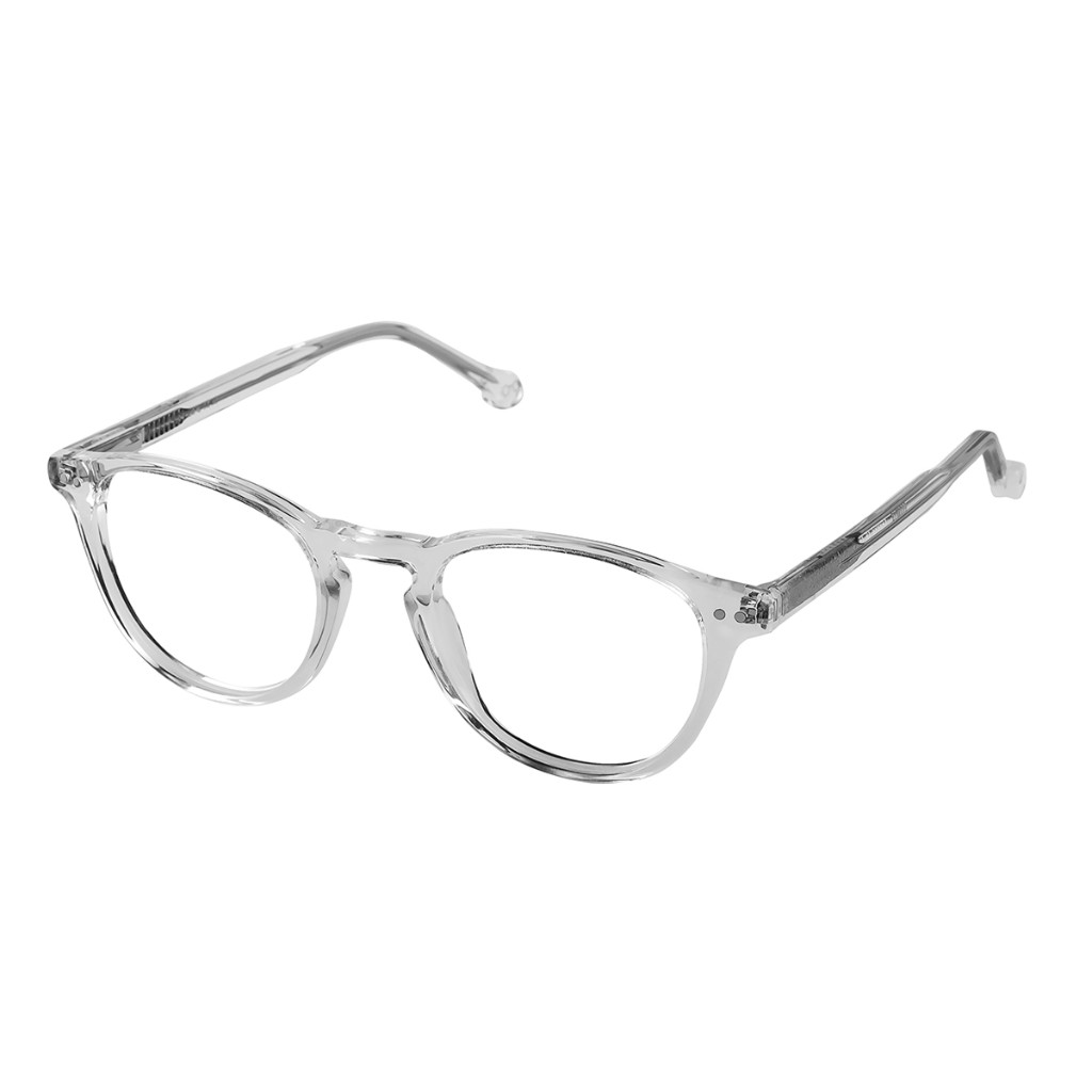 Profile gold rim with translucent pink lenses and tortoise ear tips. Arthur & Sons Mexico collection — photograph 102 of 119.
